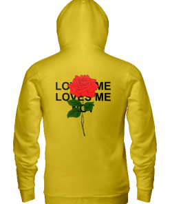Love me love me not Rose Hooded Sweatshirt