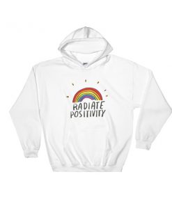 radiate positivity rainbow Hooded Sweatshirt