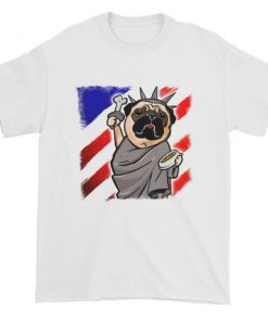 Independence Day Pug - Statue of Liberty Pug USA Short sleeve t-shirt