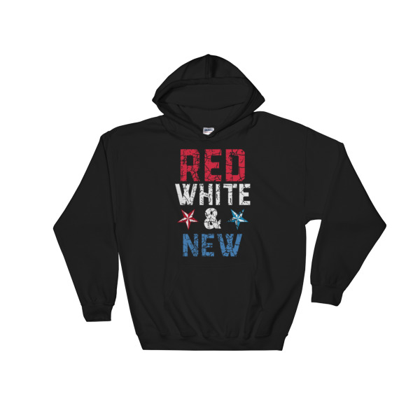 Red white and new – 4th July fest Hooded Sweatshirt