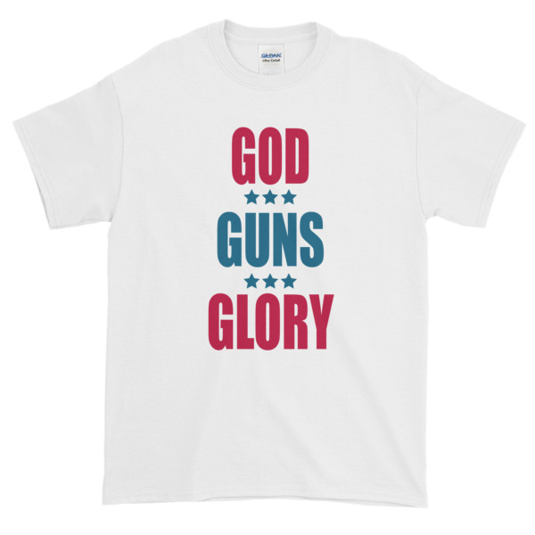 GOD GUNS GLORY Short sleeve t-shirt