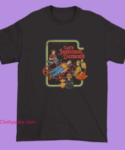 Activities for Children Let’s Summon Demons Short-Sleeve Unisex T-Shirt with dark humor.