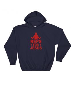 reps for jesus black Hooded Sweatshirt