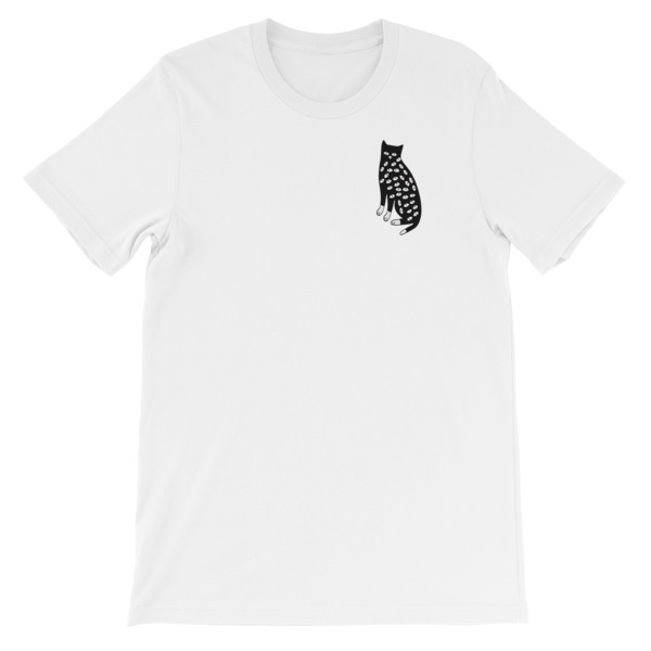Skull cat funny Short-Sleeve Unisex T-Shirt