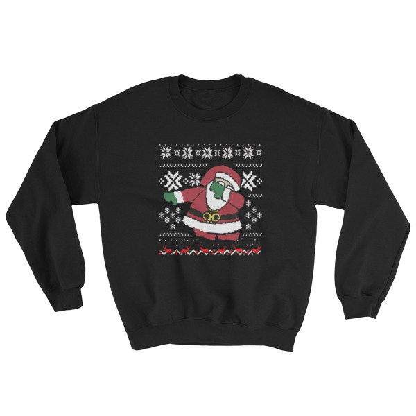 Dubbing Santa Funny Ugly Christmas Sweatshirt