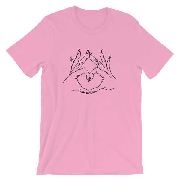 girl gang love hand Short-Sleeve Unisex T-Shirt