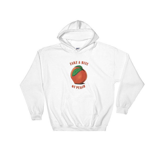 take a bite of peach Hooded Sweatshirt