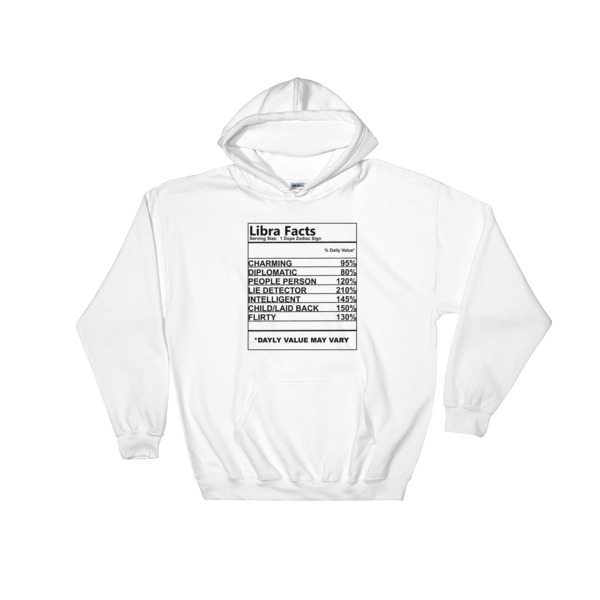 libra facts Hooded Sweatshirt
