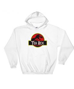 Tea Rex Jurasic Park Logo Hooded Sweatshirt