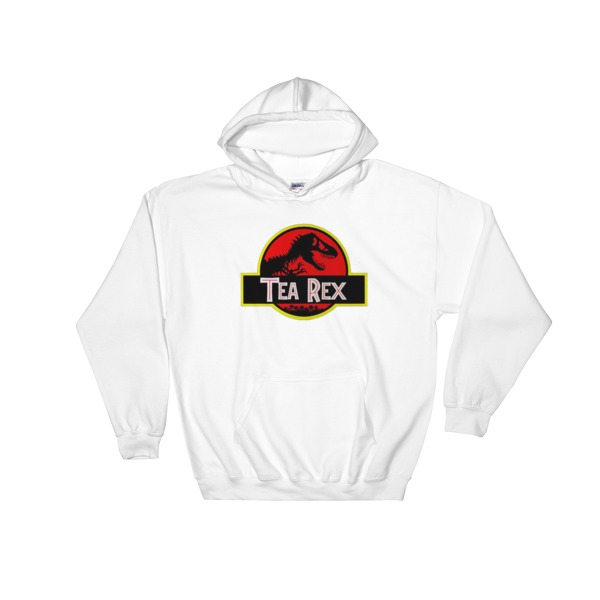 Tea Rex Jurasic Park Logo Hooded Sweatshirt
