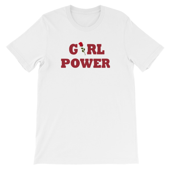girl power rose Short-Sleeve Unisex T-Shirt
