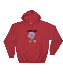 Broken with flower Hooded Sweatshirt