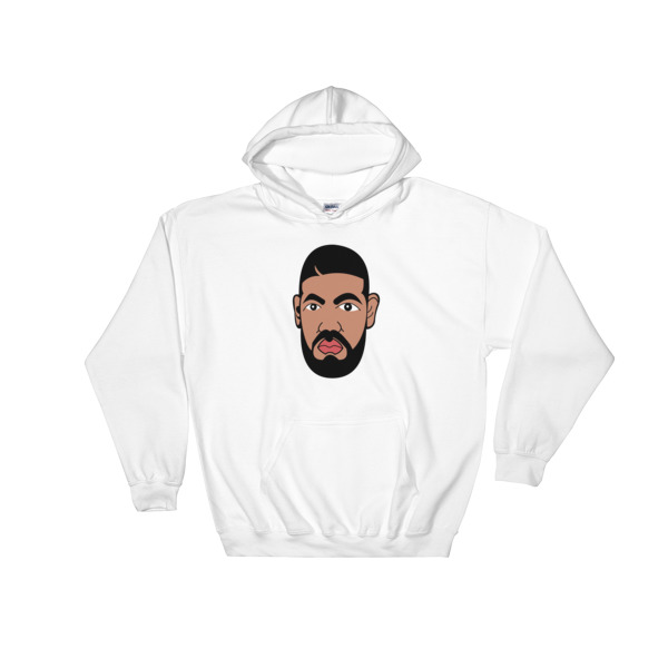 Drake face Funny Hooded Sweatshirt