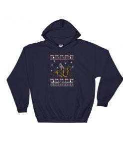 meowy ugly christmas Hooded Sweatshirt
