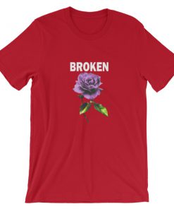 Broken Purple Rose Short-Sleeve Unisex T-Shirt