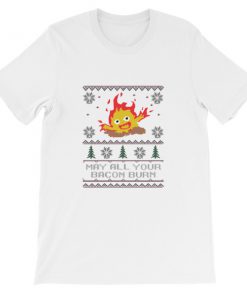 may all your bacon burn christmas Short-Sleeve Unisex T-Shirt