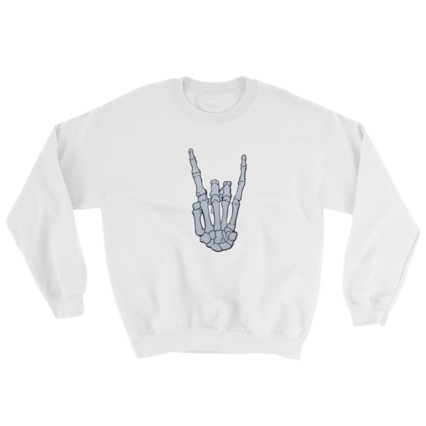 hand skeleton metal Sweatshirt