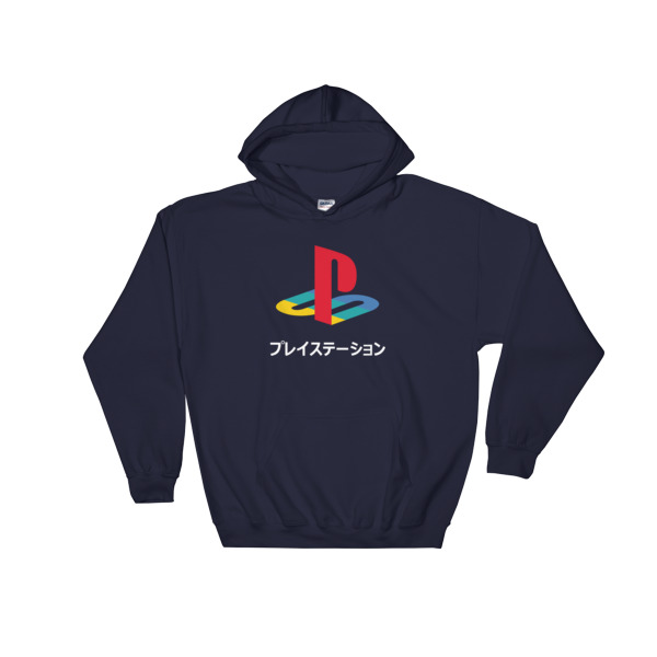 Playstation Japanese Katakana Hooded Sweatshirt