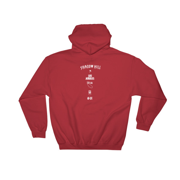 shadow hill red hoodie