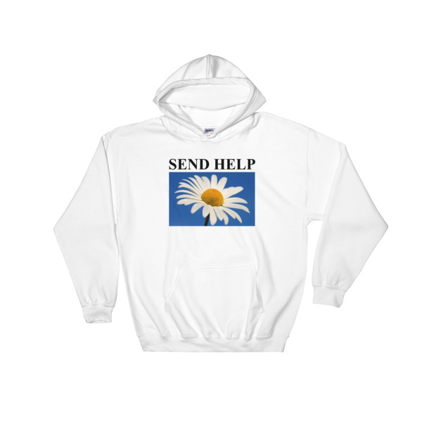 Send Help Flower Hooded Sweatshirt
