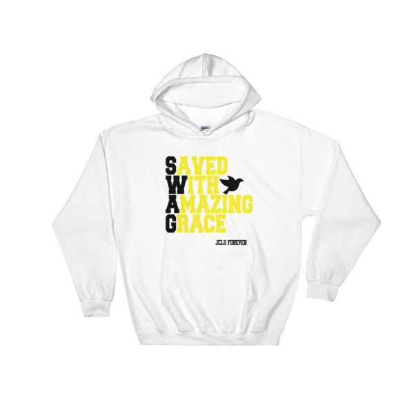 swag saved with amazing grace Hooded Sweatshirt