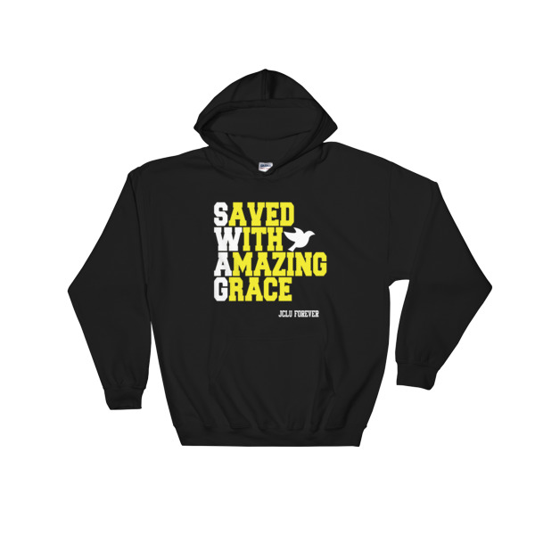 swag saved with amazing grace Hooded Sweatshirt