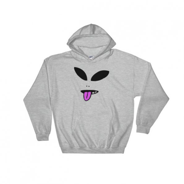 Alien Face Hooded Sweatshirt