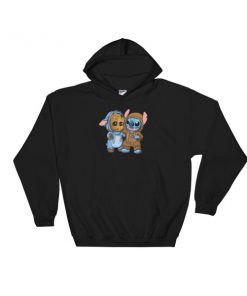 Stitch And Baby Groot Hooded Sweatshirt