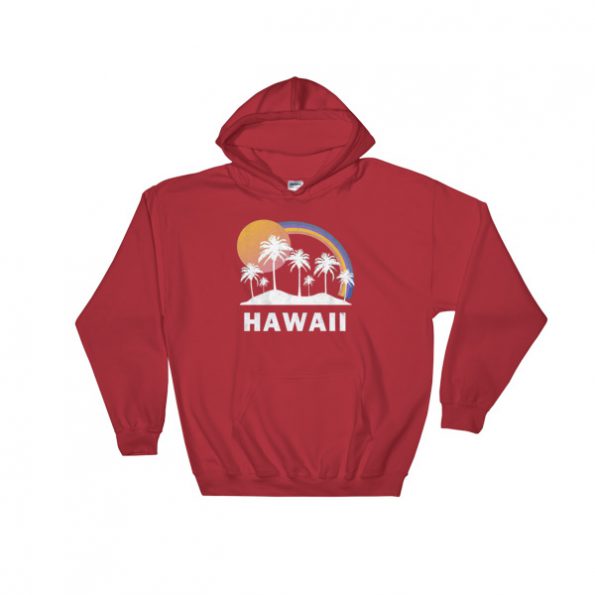 Hawaii And Moon Hooded Sweatshirt
