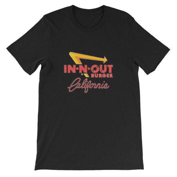 in n out shirt california