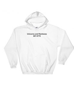 unicorns and rainbows 807 hoodie