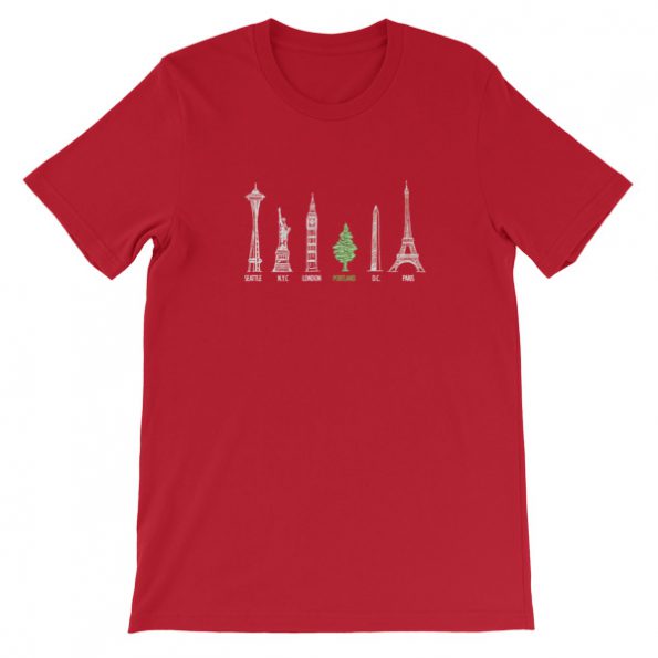 Portland City Tree Short-Sleeve Unisex T-Shirt