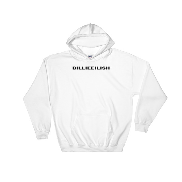 white hoodie billie eilish