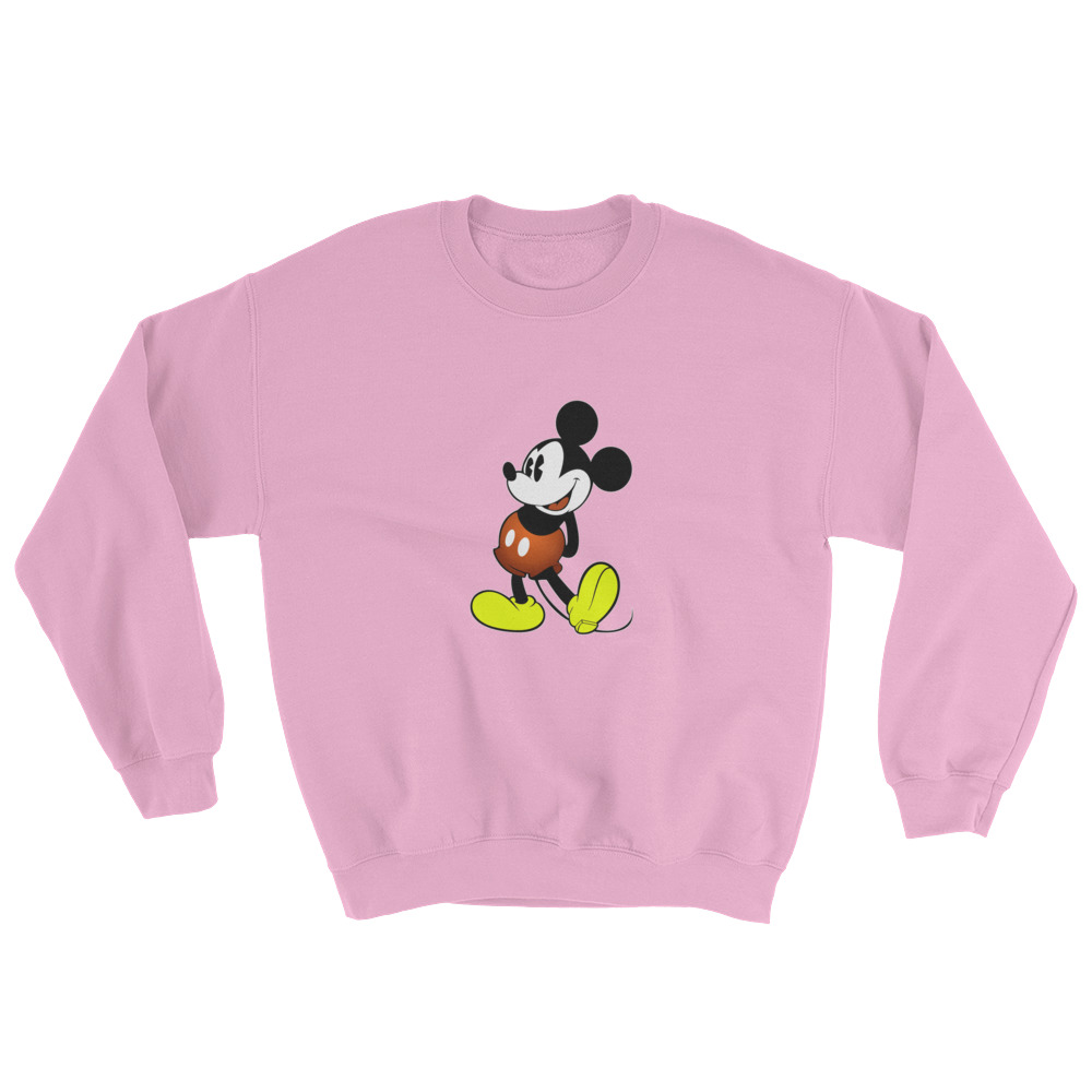 pink mickey mouse sweatshirt