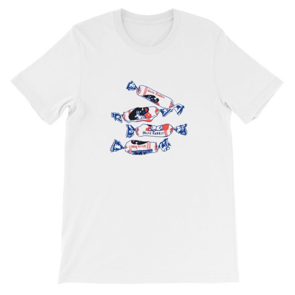 White Rabbit Candy Short-Sleeve Unisex T-Shirt