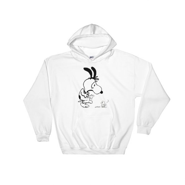 Scared Snoopy And Boo Woodstock Hooded Sweatshirt