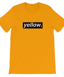 Yellow Letter Short-Sleeve Unisex T-Shirt