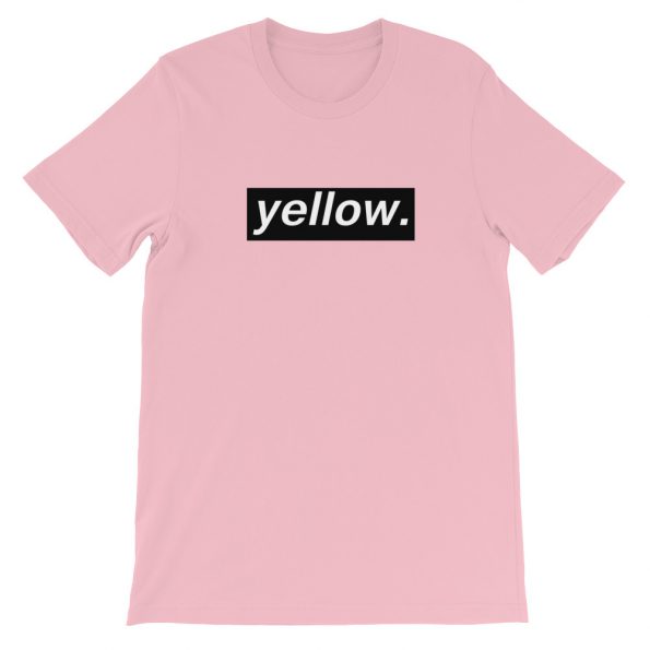 Yellow Letter Short-Sleeve Unisex T-Shirt
