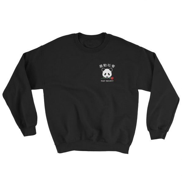 The Riot Society Panda Rose Sweatshirt