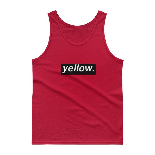 Yellow Letter Tank top