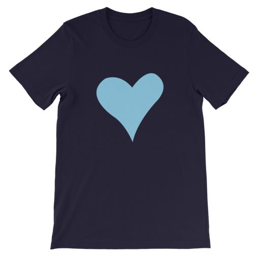 Blue Heart Short-Sleeve Unisex T-Shirt