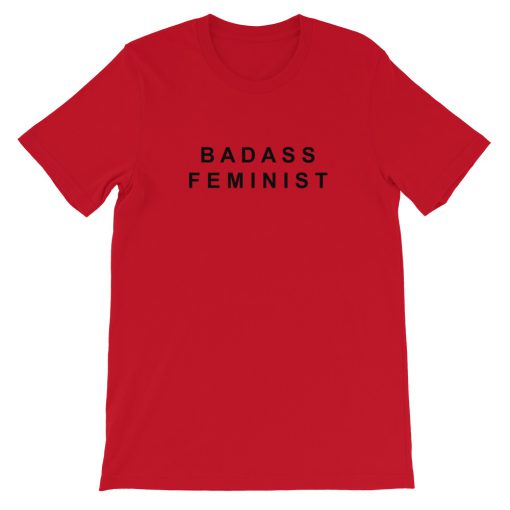 Badass Feminist Short-Sleeve Unisex T-Shirt