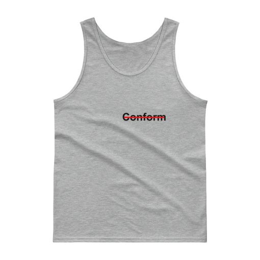 Conform Crossed Out Red Line Tank top