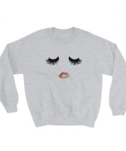 Eyelashes And Lips Sweatshirt