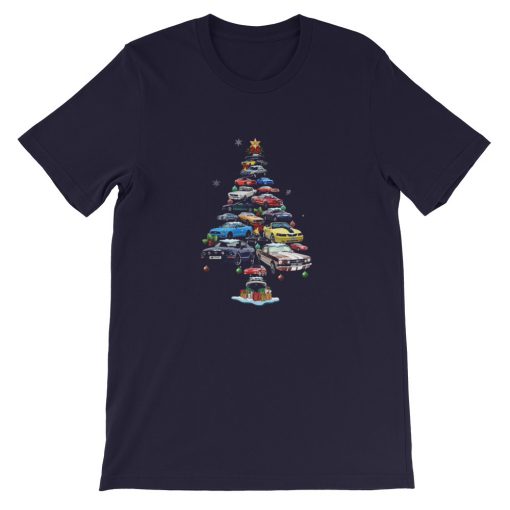 Mustang Car Christmas Tree Short-Sleeve Unisex T-Shirt