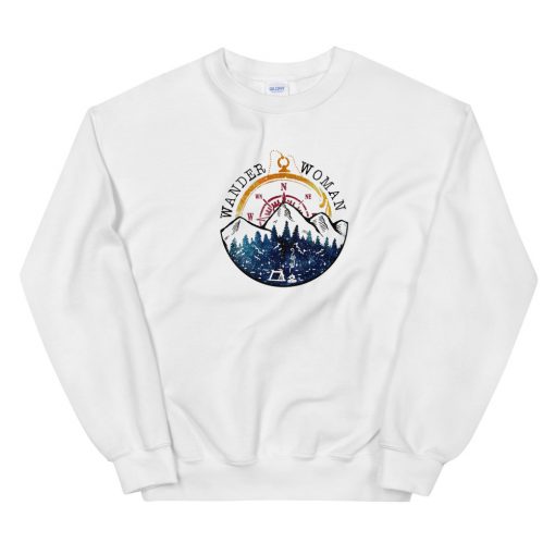 Wander Woman Loves Camping Unisex Sweatshirt