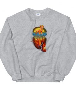 Mufasa In Simba’s Reflection Sweatshirt