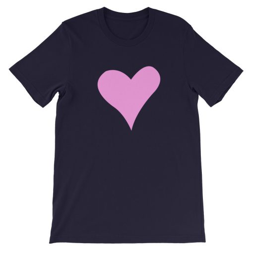 Pink Heart Short-Sleeve Unisex T-Shirt