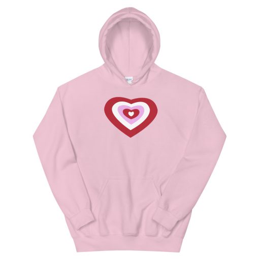Sweet Heart Pink Hooded Sweatshirt