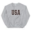 USA font Unisex Sweatshirt
